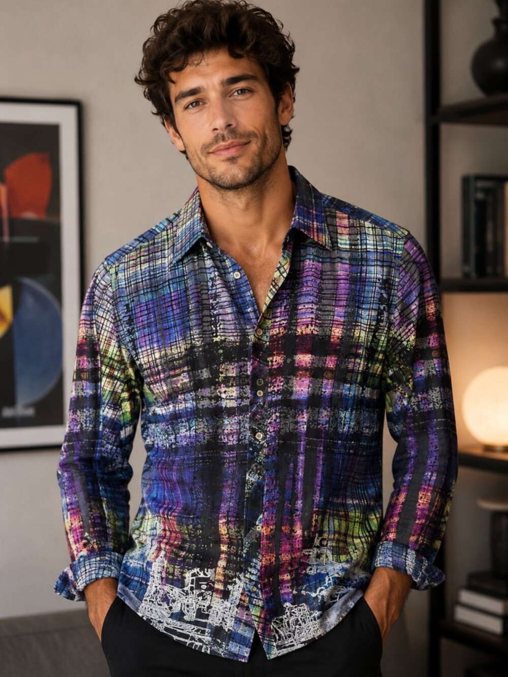 Robert Graham Mens Brightly Colored Dress‎ Shirt